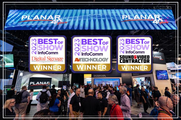 K8凯发PLANAR三款产品同时斩获InfoComm最佳展示奖